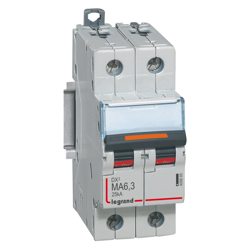 Авт.выкл.DX3 2П MA6,3A 25кА Авт.выкл.DX3 2П MA6,3A 25кА