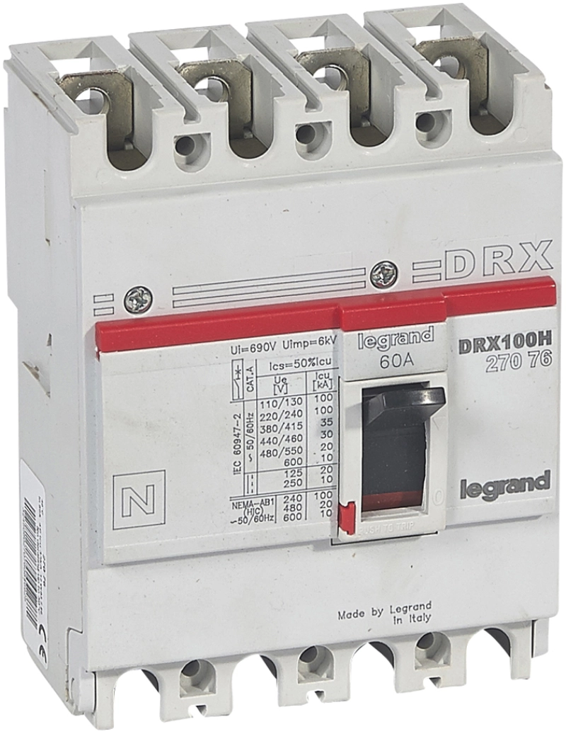 Drx125 фиксированный 60a 4p 36кА Drx125 фиксированный 60a 4p 36кА