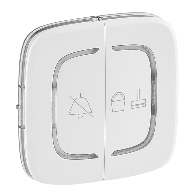 Valena ALLURE MyHome.Лицевая панель двойная для механизмов BUS/SCS.С символами Valena ALLURE MyHome.Лицевая панель двойная для механизмов BUS/SCS.С символами
