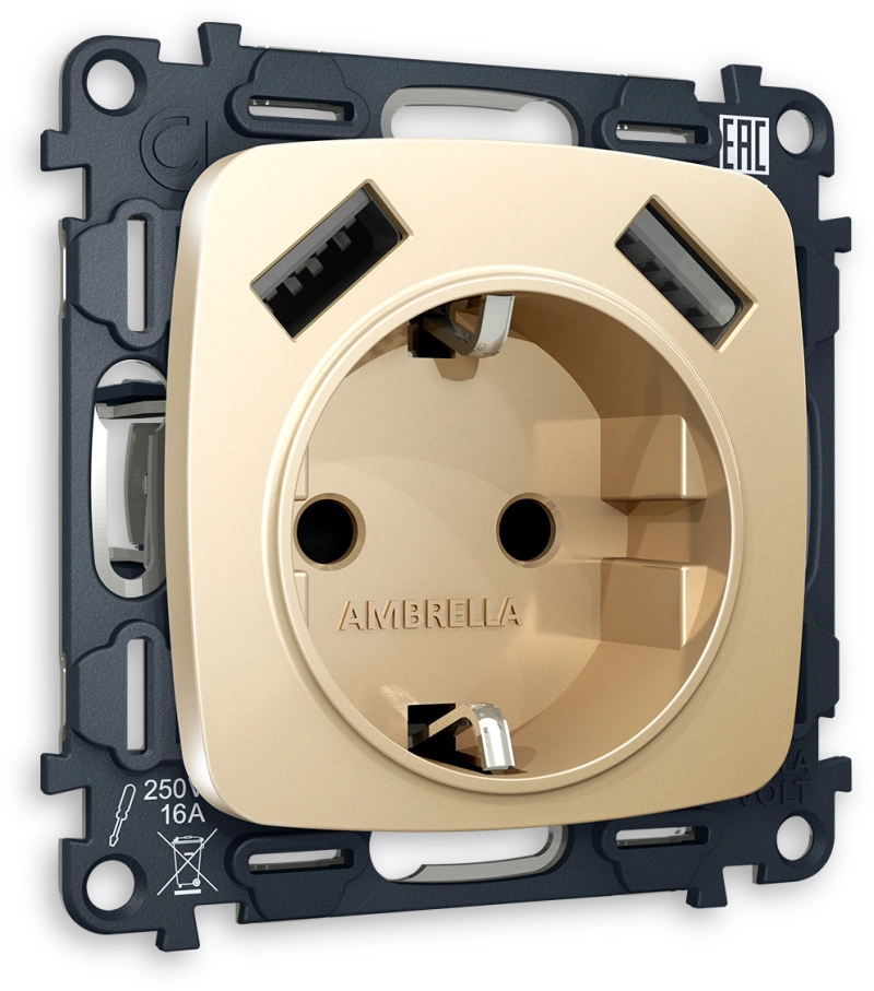     OMEGA MO609010  2USB A+A 18W 3000mA ( ) 180-220V/50Hz (5V3A, 9V2A, 12V1.5A)     16A-250V 50Hz 2P+E QUANT (OP6090, VM155)
