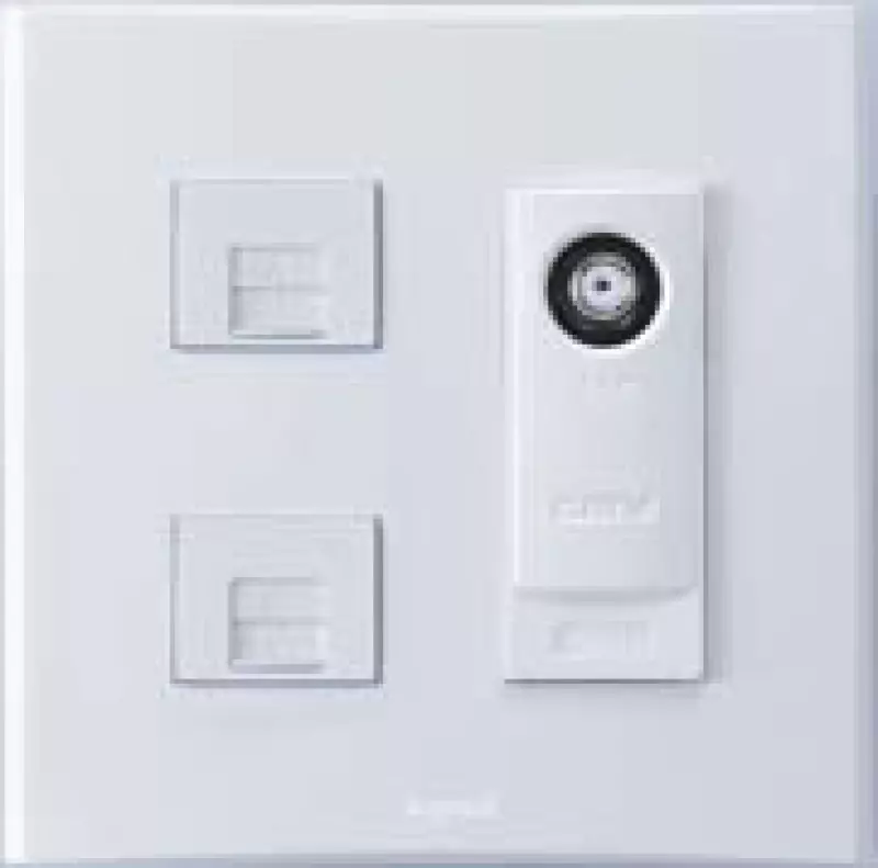 Anam Legrand Zunis Блок ТВ-розетка + телефонная RJ11 + компьютерный RJ45 (белый) Anam Legrand Zunis Блок ТВ-розетка + телефонная RJ11 + компьютерный RJ45 (белый)