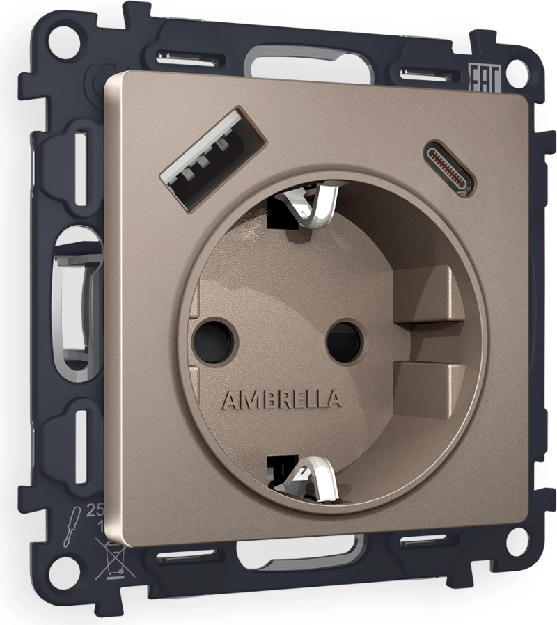     ALFA MA640010    2USB A+C 20W 3000mA ( ) 180-220V/50Hz (5V3A, 9V2.22A, 12V1.66A)    16A-250V 50Hz 2P+E QUANT (AP6400, VM160)