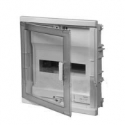 Шкаф встраиваемый для автоматов 1х12+2 (прозрачная дверь)