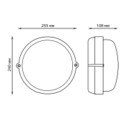  Gauss  IP54 255*240*108    27 max 100W, 1/8