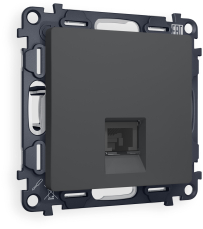 Телефонная розетка Ambrella ALFA (Графит soft touch) RJ-11 Телефонная розетка Ambrella ALFA (Графит soft touch) RJ-11