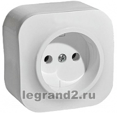 Розетка электрическая Legrand без заземления (Белый)