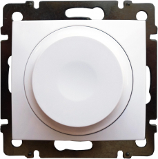 Универсальный светорегулятор (диммер) (Белый) поворотно-нажимной, 5-300Вт