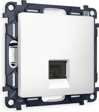 Розетка информационная RJ45 категория 6 (Белый матовый) UTP Розетка информационная RJ45 категория 6 (Белый матовый) UTP