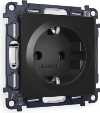 Розетка электрическая Ambrella Volt (Чёрный матовый) Розетка электрическая Ambrella Volt (Чёрный матовый)