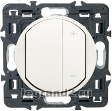 Светорегулятор кнопочный Legrand Celiane 600ВА для люминесцентных ламп (белый)