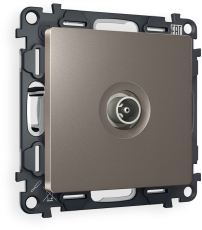 TV розетка проходная Ambrella ALFA (Тёмная бронза) 5-1000 MHz 4dB TV розетка проходная Ambrella ALFA (Тёмная бронза) 5-1000 MHz 4dB