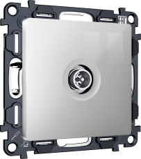 TV розетка оконечная экранированная Ambrella ALFA (Серебро глянец) 5-1000MHz 3dB TV розетка оконечная экранированная Ambrella ALFA (Серебро глянец) 5-1000MHz 3dB