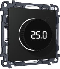 Терморегулятор с цифровым дисплеем с подсветкой и датчиком для теплого пола Ambrella ALFA (Чёрный матовый) Терморегулятор с цифровым дисплеем с подсветкой и датчиком для теплого пола Ambrella ALFA (Чёрный матовый)