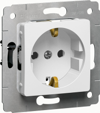 Cariva DIY Розетка2К+З, нем., винты, шт. бел Cariva DIY Розетка2К+З, нем., винты, шт. бел