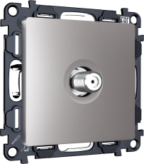 Розетка спутниковая Ambrella ALFA (Сталь матовый) 5-2400MHz 3.5dB Розетка спутниковая Ambrella ALFA (Сталь матовый) 5-2400MHz 3.5dB