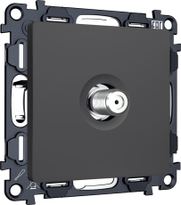 Розетка спутниковая Ambrella ALFA (Графит soft touch) 5-2400MHz 3.5dB Розетка спутниковая Ambrella ALFA (Графит soft touch) 5-2400MHz 3.5dB