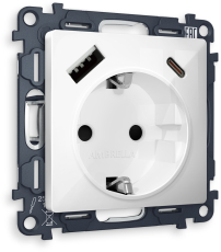     ALFA MA110010   16A-250V 50Hz 2P+E 2USB A+C 20W ( )      QUANT (AP1100, VM160)