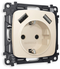 Комплект механизма электрической розетки OMEGA MO329010 Бежевый матовый 2USB A+A 18W 3000mA (быстрая зарядка) 180-220V/50Hz (5V3A, 9V2A, 12V1.5A) с заземлением на винтовых зажимах 16A-250V 50Hz 2P+E QUANT (OP3290, VM155) Комплект механизма электрической розетки OMEGA MO329010 Бежевый матовый 2USB A+A 18W 3000mA (быстрая зарядка) 180-220V/50Hz (5V3A, 9V2A, 12V1.5A) с заземлением на винтовых зажимах 16A-250V 50Hz 2P+E QUANT (OP3290, VM155)
