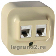   RJ45+RJ11 Legrand Quteo ( )