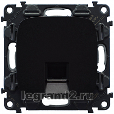Розетка RJ45 Кат.6 UTP Valena Allure (антрацит) Розетка RJ45 Кат.6 UTP Valena Allure (антрацит)