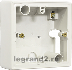 Коробка Legrand Valena для накладного монтажа 1 пост (белая) Коробка Legrand Valena для накладного монтажа 1 пост (белая)