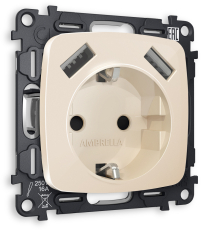 Комплект механизма электрической розетки OMEGA MO309010 Бежевый глянец 2USB A+A 18W 3000mA (быстрая зарядка) 180-220V/50Hz (5V3A, 9V2A, 12V1.5A) с заземлением со шторками 16A-250V 50Hz 2P+E QUANT (OP3090, VM155) Комплект механизма электрической розетки OMEGA MO309010 Бежевый глянец 2USB A+A 18W 3000mA (быстрая зарядка) 180-220V/50Hz (5V3A, 9V2A, 12V1.5A) с заземлением со шторками 16A-250V 50Hz 2P+E QUANT (OP3090, VM155)