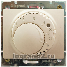 Терморегулятор механизм с лицевой панелью Legrand Galea Life (перламутр)