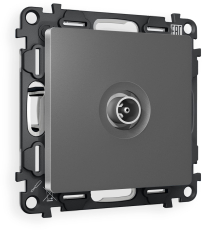 TV розетка оконечная Ambrella ALFA (Антрацит серый) 50-870 MHz 1dB TV розетка оконечная Ambrella ALFA (Антрацит серый) 50-870 MHz 1dB