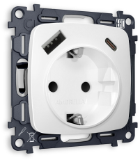    OMEGA MO130010   2USB A+C 20W 3000mA ( ) 180-220V/50Hz (5V3A, 9V2.22A, 12V1.66A)      16A-250V 50Hz 2P+E QUANT (OP1300, VM160)