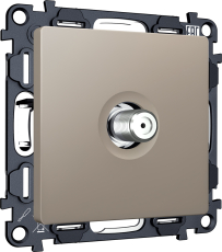 Розетка спутниковая Ambrella ALFA (Серо-бежевый матовый) 5-2400MHz 3.5dB Розетка спутниковая Ambrella ALFA (Серо-бежевый матовый) 5-2400MHz 3.5dB