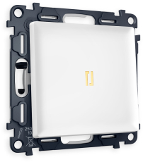 Одноклавишный выключатель с подсветкой (Белый матовый) 3200K (мягкий теплый свет) Одноклавишный выключатель с подсветкой (Белый матовый) 3200K (мягкий теплый свет)