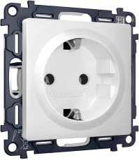 Розетка электрическая Ambrella Volt (Белый матовый) Розетка электрическая Ambrella Volt (Белый матовый)