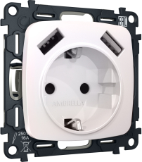 Комплект механизма электрической розетки OMEGA MO209010 Жемчуг 2USB A+A 18W 3000mA (быстрая зарядка) 180-220V/50Hz (5V3A, 9V2A, 12V1.5A) с заземлением со шторками 16A-250V 50Hz 2P+E QUANT (OP2090, VM155) Комплект механизма электрической розетки OMEGA MO209010 Жемчуг 2USB A+A 18W 3000mA (быстрая зарядка) 180-220V/50Hz (5V3A, 9V2A, 12V1.5A) с заземлением со шторками 16A-250V 50Hz 2P+E QUANT (OP2090, VM155)