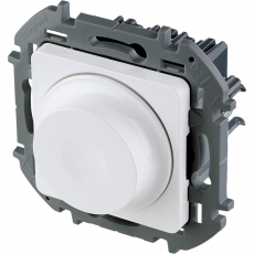 Универсальный светорегулятор (диммер) (Белый) поворотно-нажимной, 5-300Вт