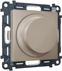 Универсальный светорегулятор (диммер) (Серо-бежевый матовый) 25-600W/LED 5-300W Универсальный светорегулятор (диммер) (Серо-бежевый матовый) 25-600W/LED 5-300W