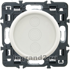 Светорегулятор сенсорный Legrand Celiane 400Вт с лицевой панелью (белый)