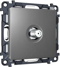 Розетка спутниковая Ambrella ALFA (Антрацит серый) 5-2400MHz 3.5dB Розетка спутниковая Ambrella ALFA (Антрацит серый) 5-2400MHz 3.5dB