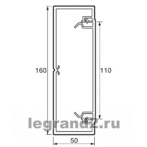 Кабель-канал Classic 160x50 мм, 1 секция, крышка 110 мм (белый) Кабель-канал Classic 160x50 мм, 1 секция, крышка 110 мм (белый)