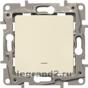 Выключатель с подсветкой 10АХ Legrand Etika (слоновая кость) Выключатель с подсветкой 10АХ Legrand Etika (слоновая кость)