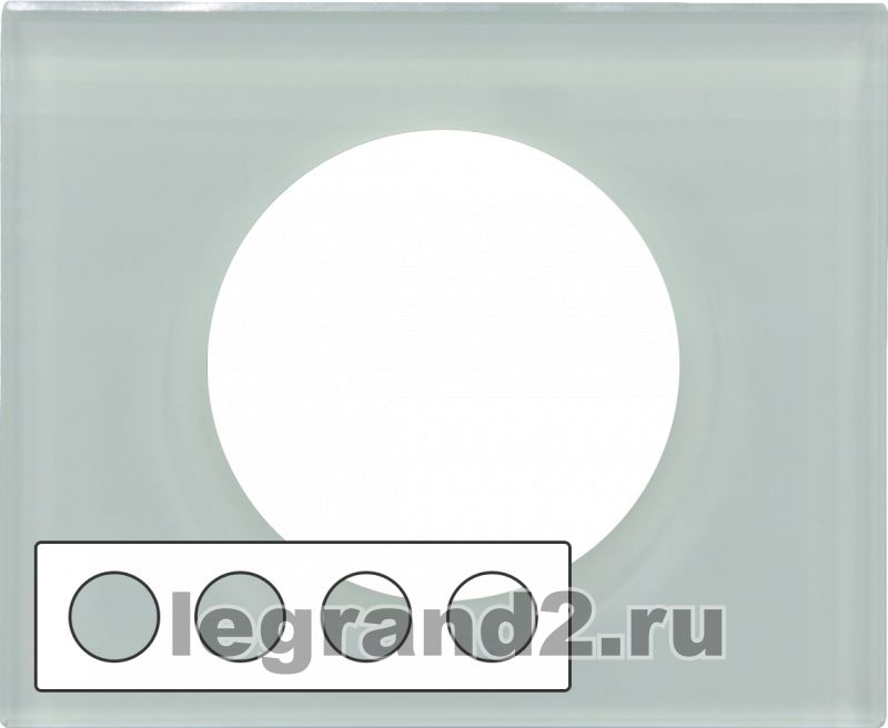 Рамка четырехместная Legrand Celiane (смальта белая глина) Рамка четырехместная Legrand Celiane (смальта белая глина)