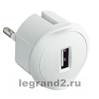 Зарядное устройство Legrand 220V, USB, 1,5A (белый) Зарядное устройство Legrand 220V, USB, 1,5A (белый)