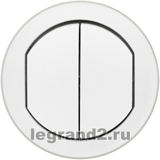 Влагозащищенная лицевая панель Celiane IP44 для двойного выключателя, белая Влагозащищенная лицевая панель Celiane IP44 для двойного выключателя, белая