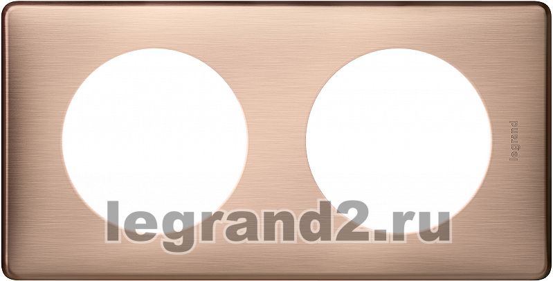 Рамка двухместная Legrand Celiane (медь) Рамка двухместная Legrand Celiane (медь)