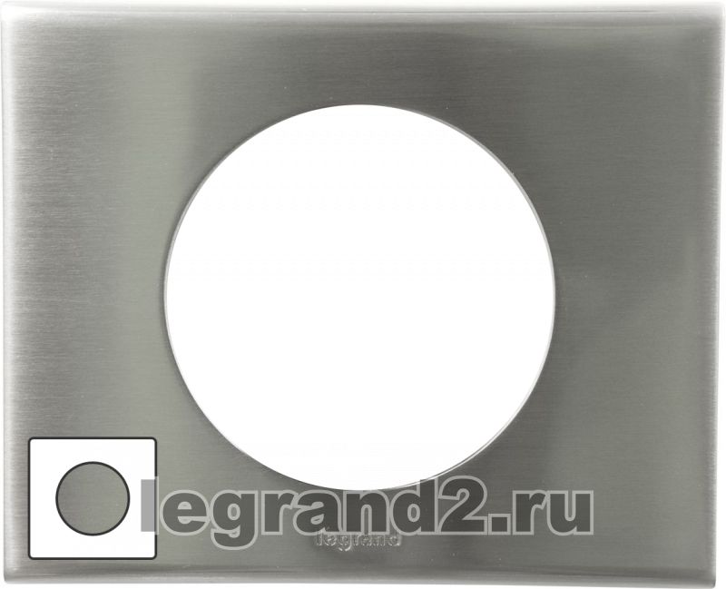 Рамка одноместная Legrand Celiane (фактурная сталь) Рамка одноместная Legrand Celiane (фактурная сталь)