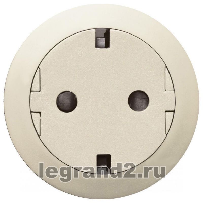 Розетка электрическая с заземлением со шторками IP20 Legrand Celiane (слоновая кость) Розетка электрическая с заземлением со шторками IP20 Legrand Celiane (слоновая кость)