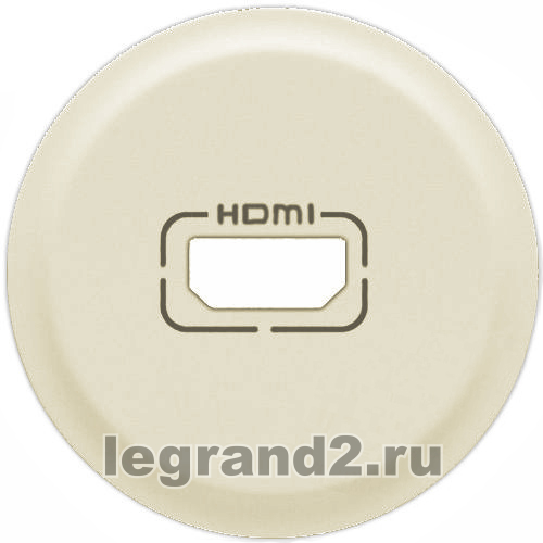 Лицевая панель Celiane для розетки аудио/видео HDMI, слоновая кость Лицевая панель Celiane для розетки аудио/видео HDMI, слоновая кость