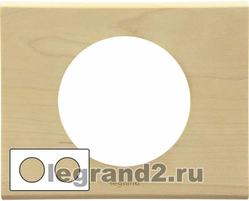 Рамка двухместная Legrand Celiane (клен) Рамка двухместная Legrand Celiane (клен)