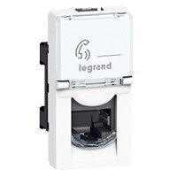 Розетка телефонная Legrand Mosaic (белый) Розетка телефонная Legrand Mosaic (белый)