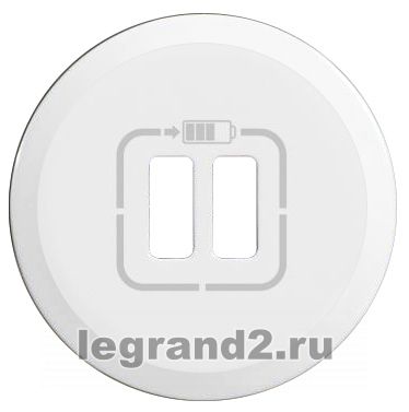 Лицевая панель USB-розетки Celiane (белая)