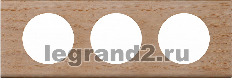 Рамка трёхместная Legrand Celiane (беленый дуб) Рамка трёхместная Legrand Celiane (беленый дуб)